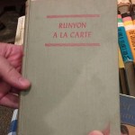 Runyon A La Carte by Damon Runyon
