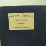 Rupert Brooke A Memoir by Edward Marsh